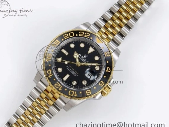 MiroTime 0309 SportInspired GMT-Master II 126713 GRNR ARF 1:1 Best Edition Black Dial on YG SS Jubilee Bracelet VR3285 CHS 1663